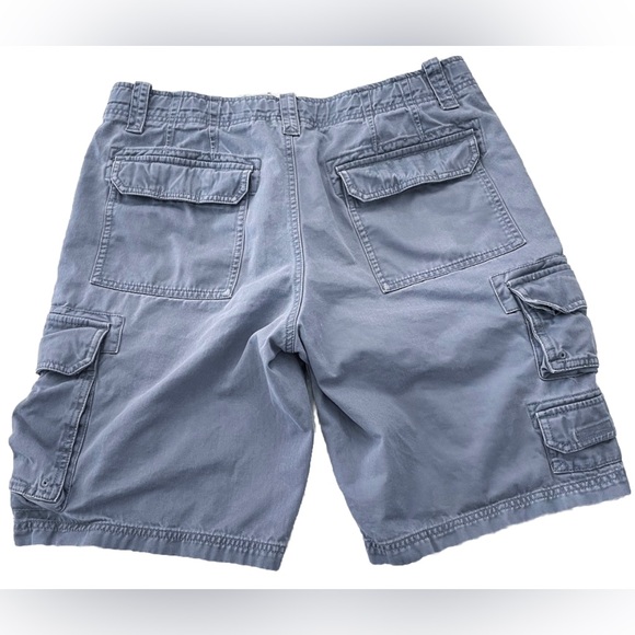 Eddie Bauer Mens 33 Cargo Shorts Gray 10” Work Shorts 100% Cotton - Picture 7 of 7